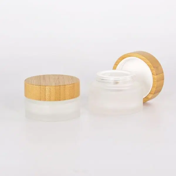 Matt glass bamboo jar