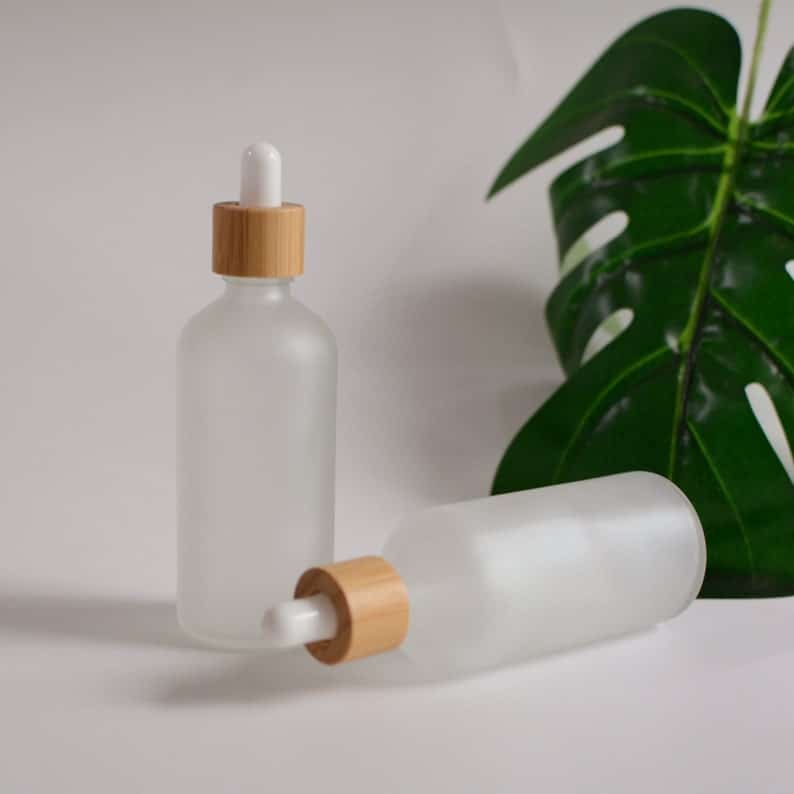 ZHFDB-002 Matt White Frosted Glass Dropper Bottle