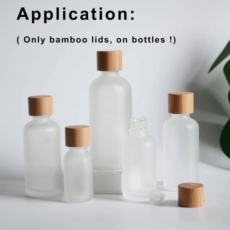 Bamboo Screw Cap Dropper Bottle