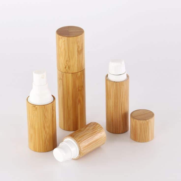 ZHPALP-003 Bamboo airless pump bottle