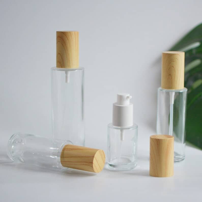 ZHFBCP-009 Wholeslae 30ml 1oz Facial Glass Serum Bottle
