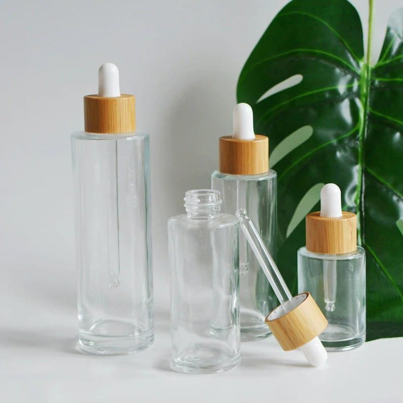 ZHFDB-014 20ml 30ml 50ml 60ml 80ml 100ml Clear Glass Dropper Bottles