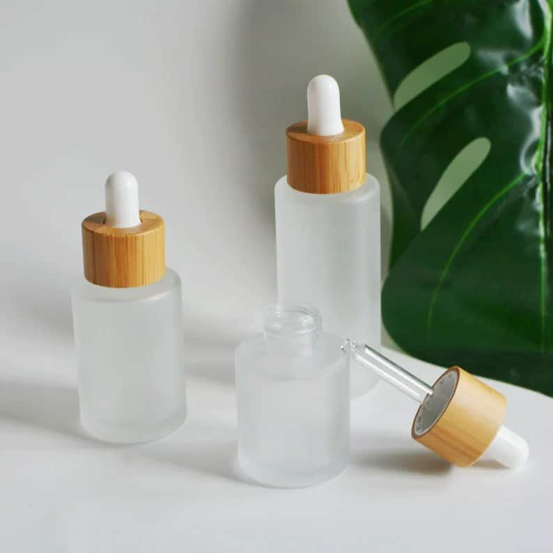 ZHFDB-015 20ml 30ml 50ml 60ml 80ml 100ml Frosted Glass Flat Dropper